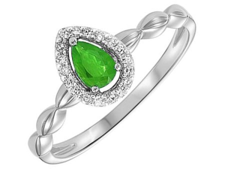 10Kt White Gold Diamond 1 12Ctw & Emerald 1 5Ctw Ring Cheap