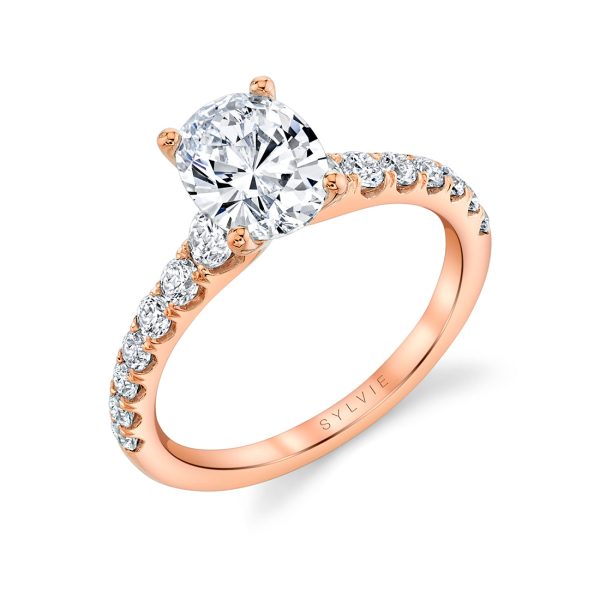 Oval Cut Classic Engagement Ring - Veronique Online Sale