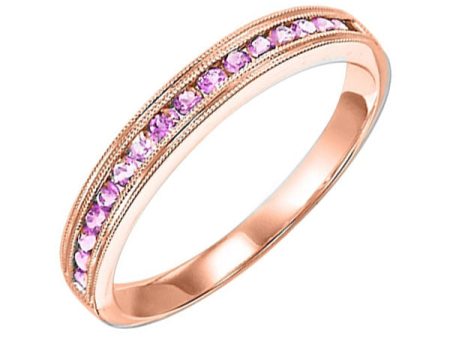 10Kt Rose Gold & Pink Sapphire 1 3Ctw Ring Supply