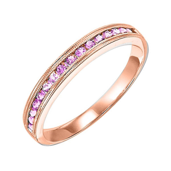 10Kt Rose Gold & Pink Sapphire 1 3Ctw Ring Supply