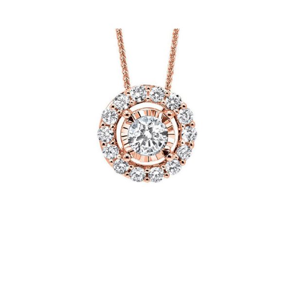 14Kt Rose Gold Diamond 1 8Ctw Pendant Online Sale