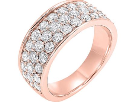 14Kt Rose Gold Diamond 2Ctw Ring For Sale