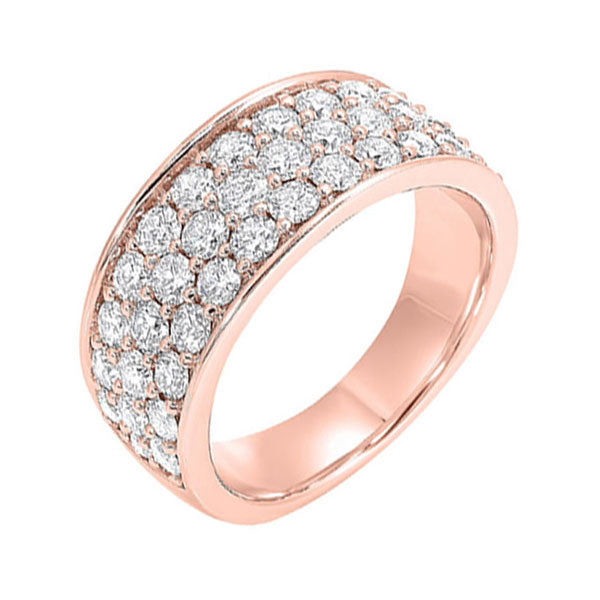 14Kt Rose Gold Diamond 2Ctw Ring For Sale