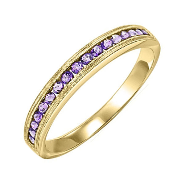 14Kt Yellow Gold Amethyst 1 3Ctw Ring For Cheap