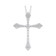 14Kt White Gold Diamond 1 7Ctw Pendant For Cheap