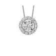 14Kt White Gold Diamond 1 8Ctw Pendant For Discount