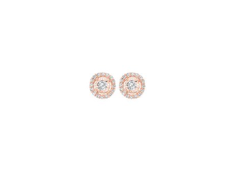 14Kt Rose Gold Diamond 1 6Ctw Earring Online