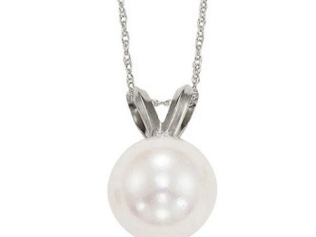 14Kt White Gold & Pearl 1 2Ctw Pendant Cheap