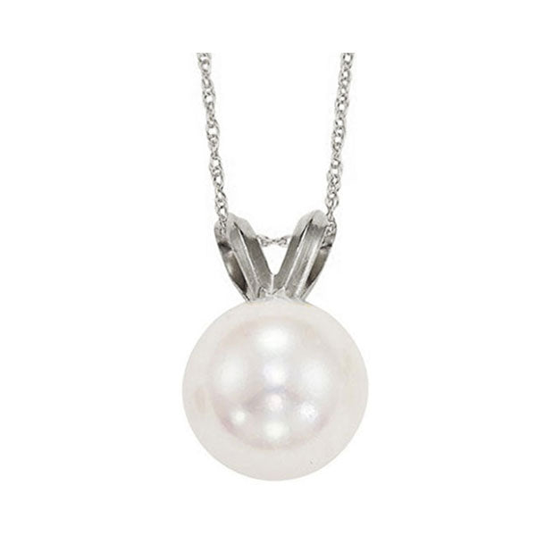 14Kt White Gold & Pearl 1 2Ctw Pendant Cheap