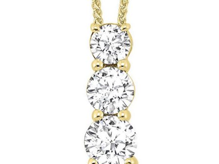 14Kt Yellow Gold Diamond 3 4Ctw Pendant Online Sale