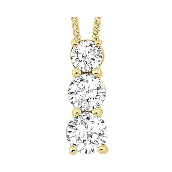 14Kt Yellow Gold Diamond 3 4Ctw Pendant Online Sale