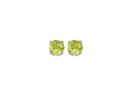 14Kt White Gold Peridot 1 2Ctw Earring Fashion