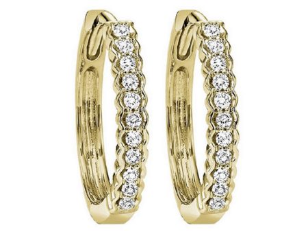 10Kt Yellow Gold Diamond 1 7Ctw Earring Discount