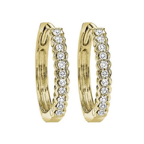 10Kt Yellow Gold Diamond 1 7Ctw Earring Discount