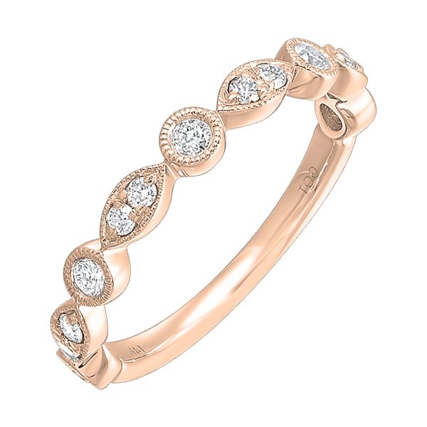 14Kt Rose Gold Diamond 1 3Ctw Ring Hot on Sale