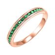 10Kt Rose Gold Emerald 1 3Ctw Ring Online