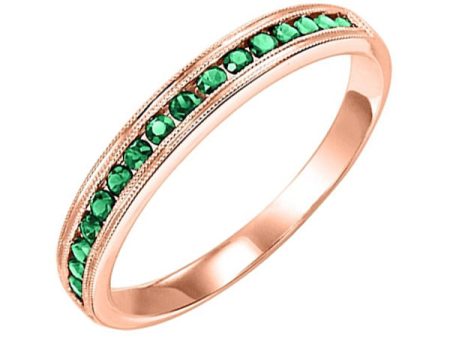 10Kt Rose Gold Emerald 1 3Ctw Ring Online