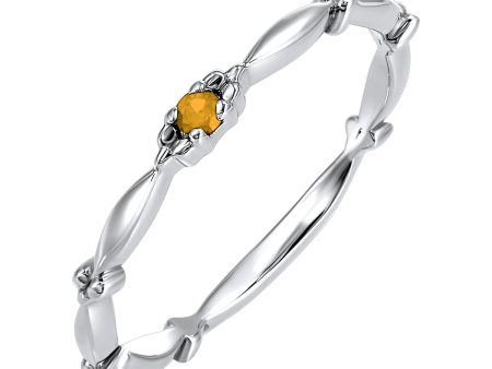 10Kt White Gold Citrine 1 20Ctw Ring Cheap