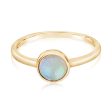 14K Yellow Gold Australian Opal Ring Cheap