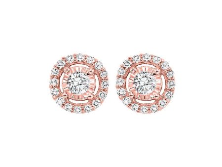 14Kt Rose Gold Diamond 1Ctw Earring Online now