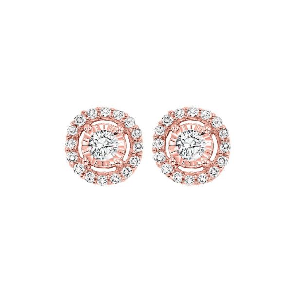 14Kt Rose Gold Diamond 1Ctw Earring Online now