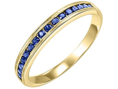 10Kt Yellow Gold Sapphire 1 3Ctw Ring Fashion