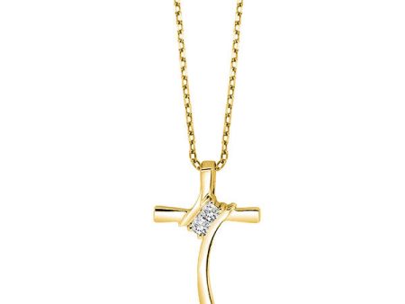 10Kt Yellow Gold Diamond 1 20Ctw Pendant Hot on Sale