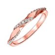 14Kt Rose Gold Diamond 1 8Ctw Ring Supply