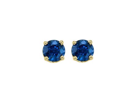 14Kt Yellow Gold Sapphire 5 8Ctw Earring Online Hot Sale