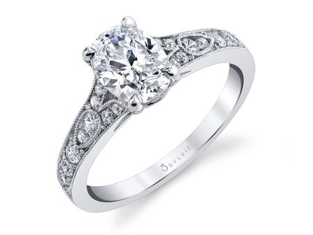 Oval Cut Vintage Inspired Engagement Ring - Chereen For Cheap