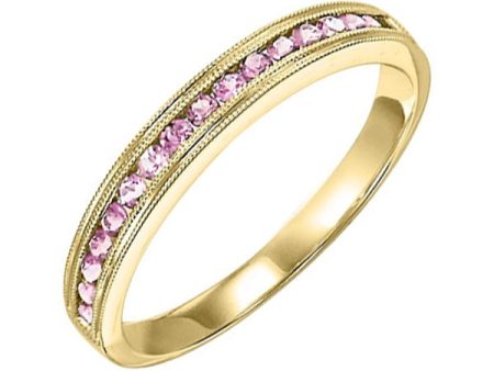 14Kt Yellow Gold Pink Tourmaline 1 4Ctw Ring For Discount