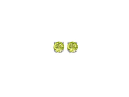 14Kt White Gold Peridot 1 5Ctw Earring Online Sale