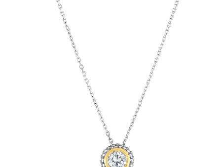 Sterling Silver & 18K Gold Popcorn Birthstone Pendant Online Hot Sale