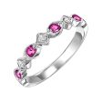 10Kt White Gold Ruby-Pink Tourmaline 1 5Ctw Ring Fashion