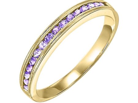 14Kt Yellow Gold Syn Alexandrite 1 3Ctw Ring Discount