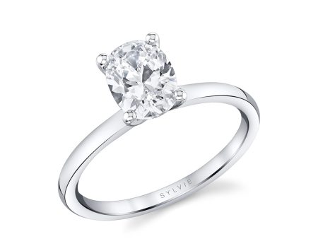 Oval Cut Solitaire Engagement Ring - Dominique Sale