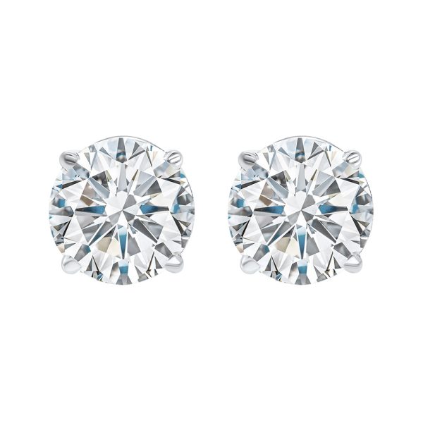 14Kt White Gold Diamond 1 1 2Ctw Earring on Sale