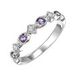 14Kt White Gold Diamond 1 20Ctw & Amethyst-Sapphire 1 7Ctw Ring Supply