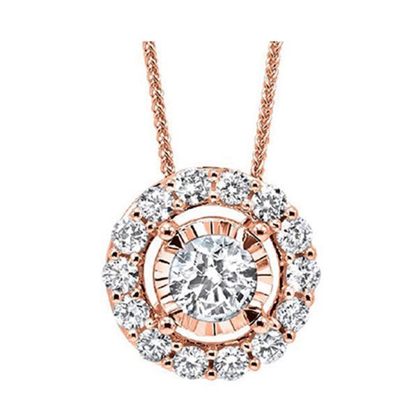 14Kt Rose Gold Diamond 1Ctw Pendant Cheap