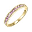 14Kt Yellow Gold & Pink Sapphire 1 3Ctw Ring Cheap