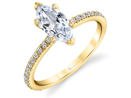 Marquise Cut Classic Engagement Ring - Adorlee Online