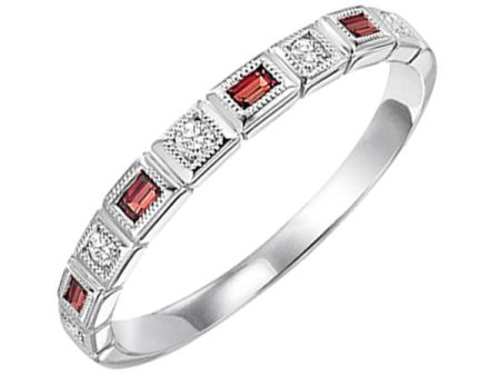 10Kt White Gold Diamond 1 50Ctw & Garnet-Pink Tourmaline 1 5Ctw Ring Supply